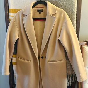 Topshop Women's Beige Trench Coat